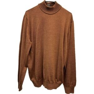 John W. Nordstrom 100% Extra-fine Merino Wool Made in Italy Turtleneck S…